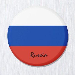 Russia flag & Asia - travel/sports fans Magnet