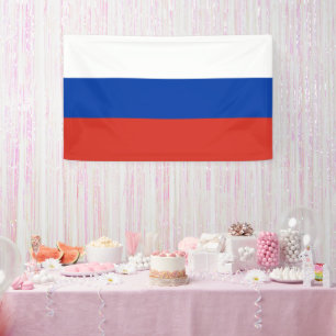 Russia flag banner