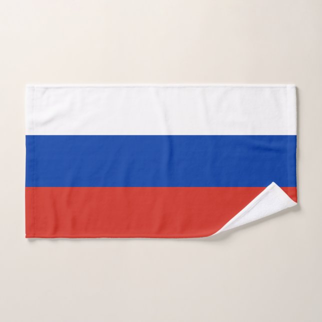 Russia Flag Bath Towel Set (Hand Towel)