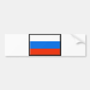 Russia Flag Bumper Sticker