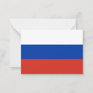 Russia flag card