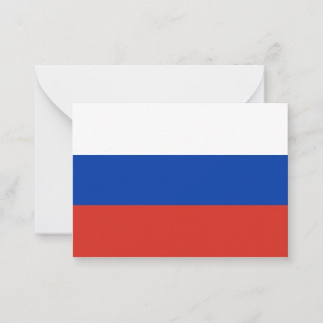 Russia flag card (Front)
