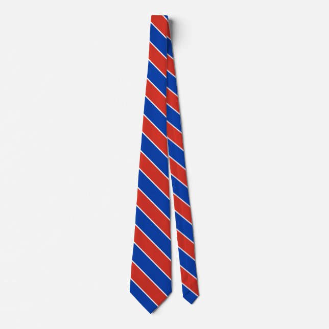 Russia Flag Colours Elegant Tie (Front)