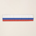 Russia Flag Colours White Blue Red Striped Scarf<br><div class="desc">Russia Flag Colours White Blue Red Striped Scarf</div>