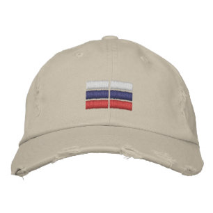 Russia Flag  Embroidered Baseball Cap