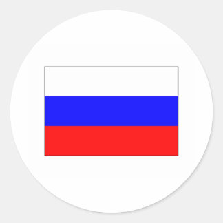 Russia FLAG International Classic Round Sticker