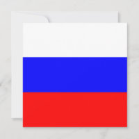 Russia Flag Invitation
