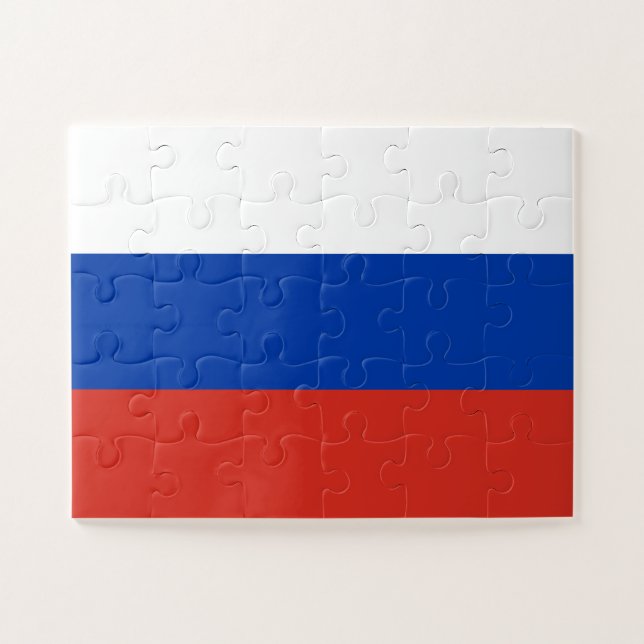 Russia Flag Jigsaw Puzzle (Horizontal)