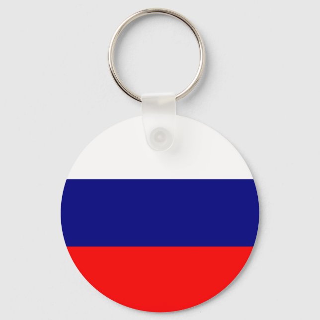 Russia Flag Key Ring (Front)