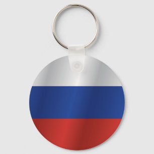 Russia flag key ring