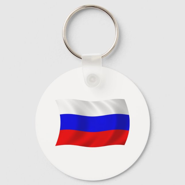 Russia Flag Keychain (Front)