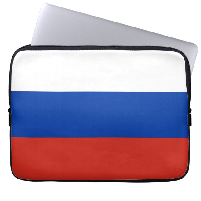 Russia flag laptop sleeve (Front)