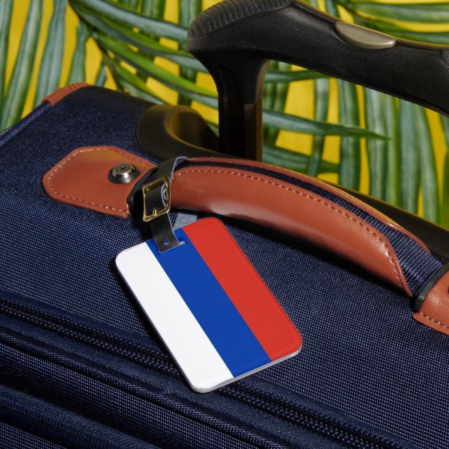Russia flag luggage tag (Front Insitu 1)