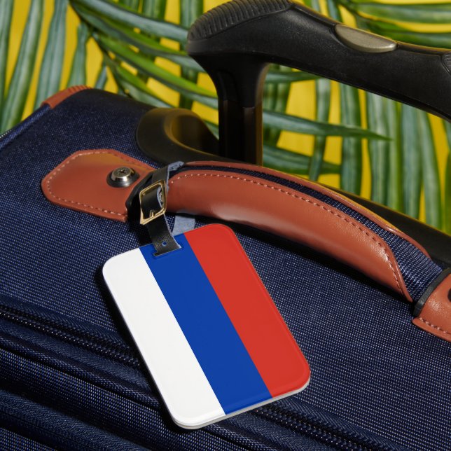 Russia flag luggage tag (Front Insitu 1)