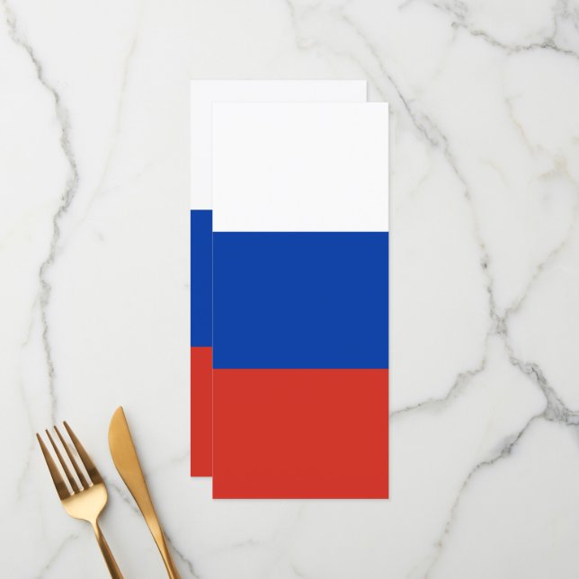 Russia flag menu (Front/Back In Situ)