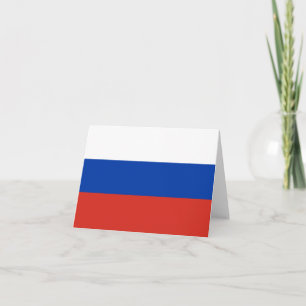 Russia flag note card