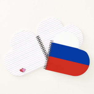 Russia flag notebook