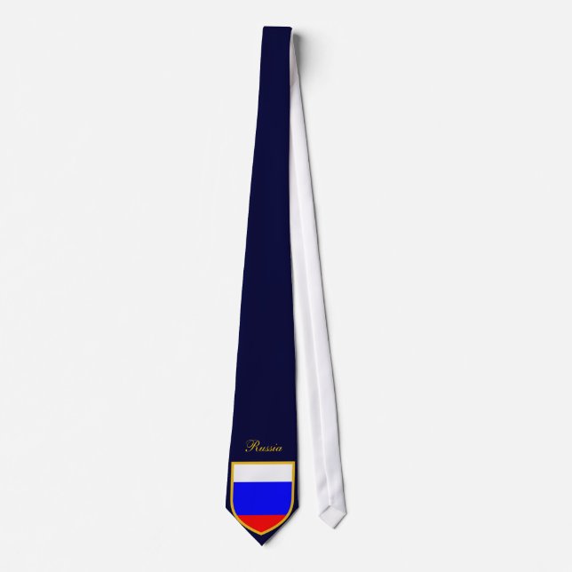 Russia Flag Personalised Tie (Front)