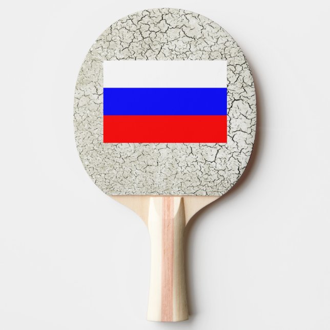 Russia Flag Ping Pong Paddle (Front)
