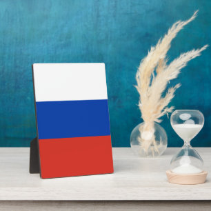 Russia flag plaque