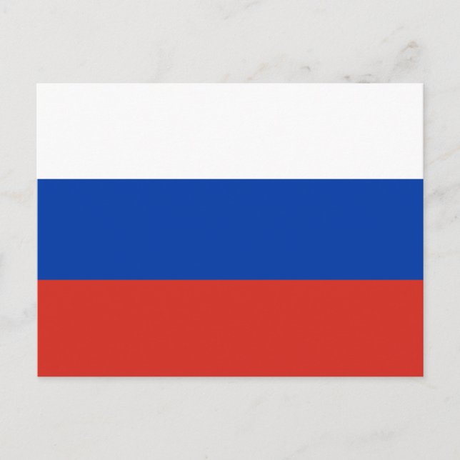 Russia Flag Postcard (Front)