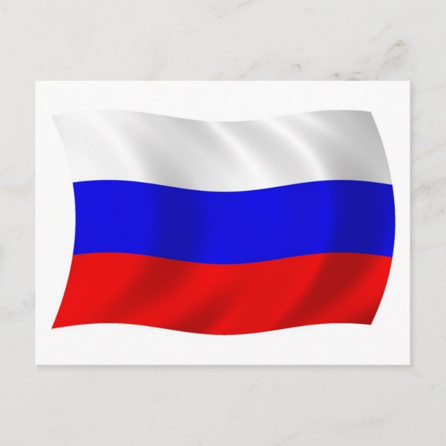 Russia Flag Postcard (Front)