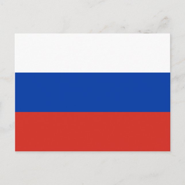 Russia Flag Postcard (Front)