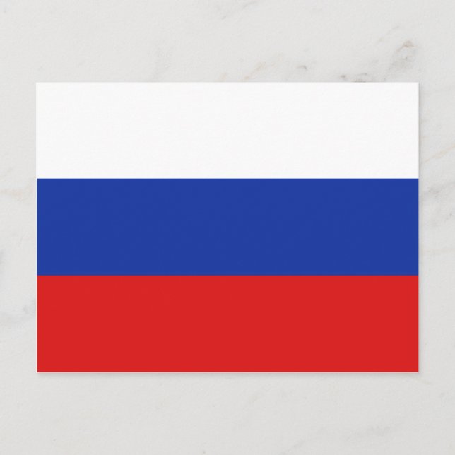 Russia Flag Postcard (Front)