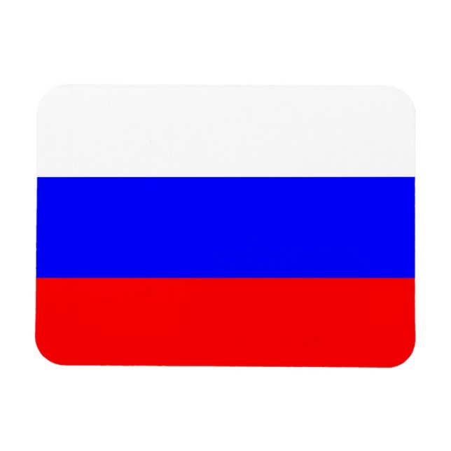Russia Flag Premium Magnet (Horizontal)