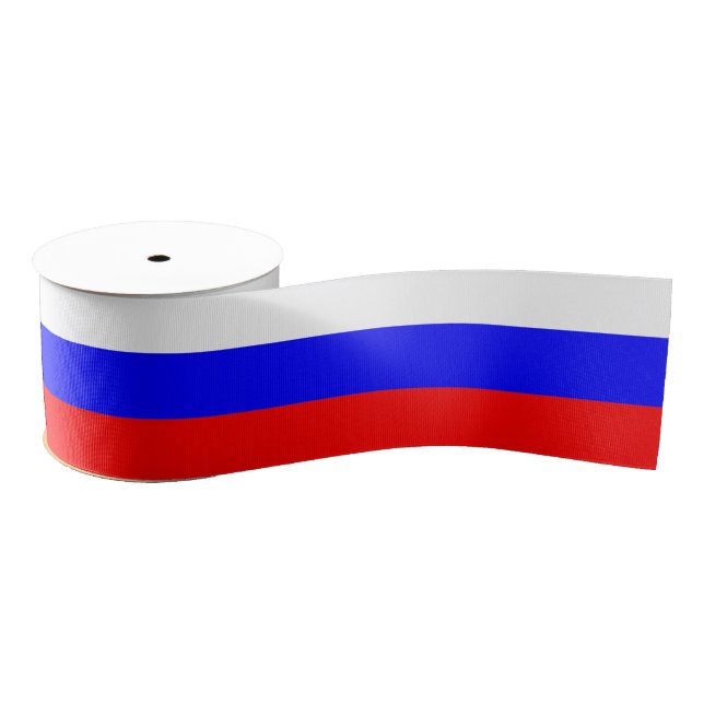 Russia flag / Red White Blue Grosgrain Ribbon (Spool)