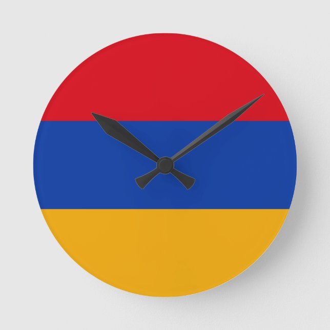 Russia Flag Round Clock (Front)