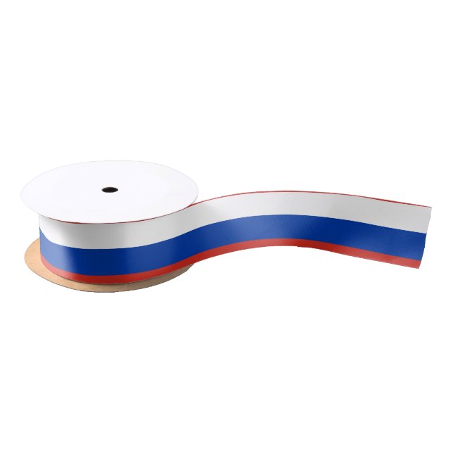 Russia flag satin ribbon (Spool)
