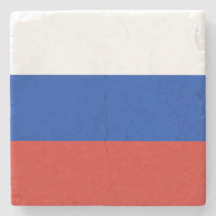 Russia Flag Stone Coaster