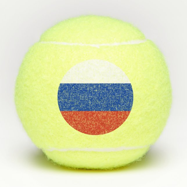 Russia flag tennis balls (Front)