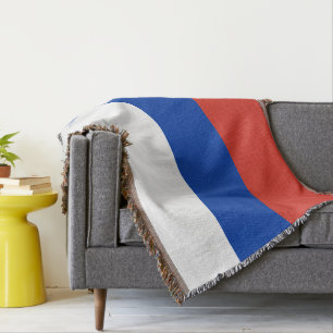 Russia flag throw blanket