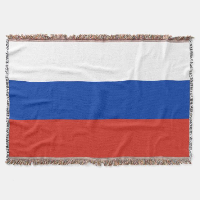 Russia flag throw blanket (Front)