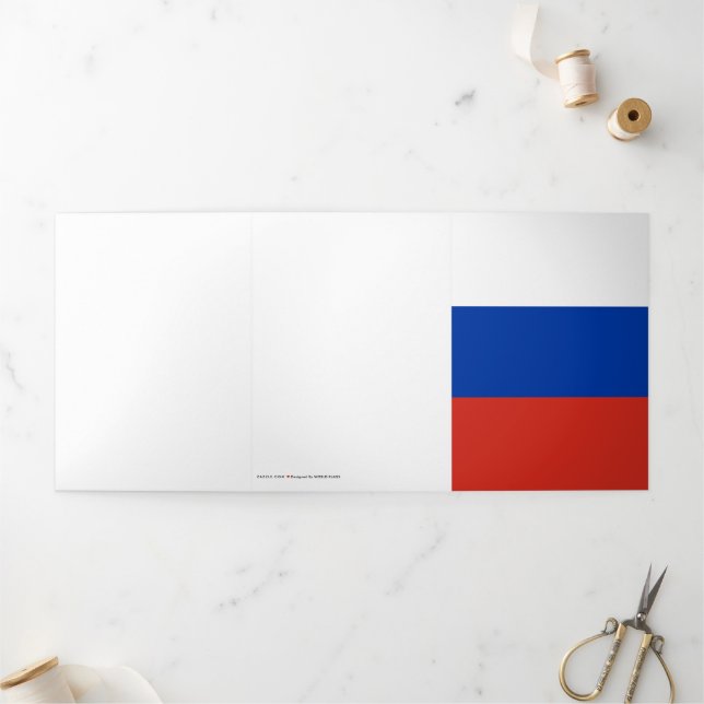 Russia flag Tri-Fold card (Outside)