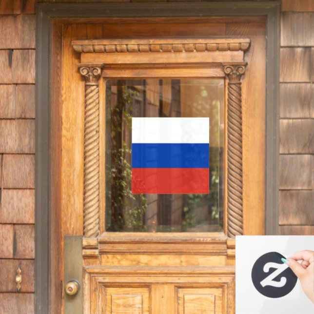 Russia flag window cling (Home Door)