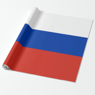 Russia flag wrapping paper