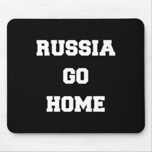 Russia Go Home I Stand With Ukraine Ukrainian Love Mouse Mat