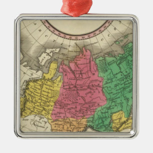 Russia In Asia 2 Metal Tree Decoration