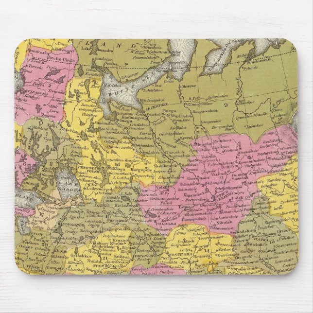 Russia In Europe Mouse Mat (Front)