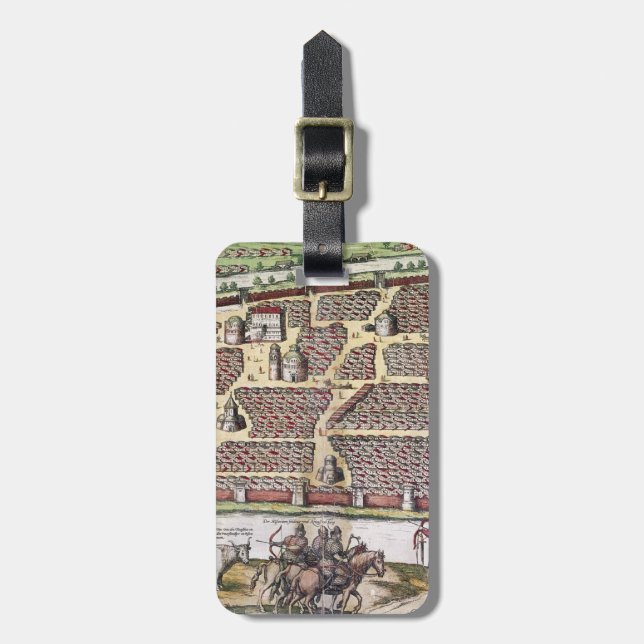 RUSSIA: MOSCOW, 1591 LUGGAGE TAG (Front Vertical)