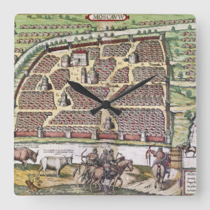 RUSSIA: MOSCOW, 1591 SQUARE WALL CLOCK