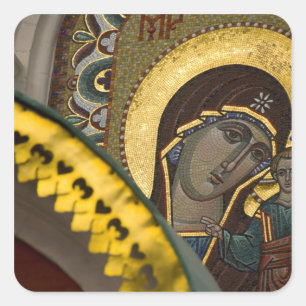 Russia, Moscow, Red Square. Our Lady of Kazan Square Sticker