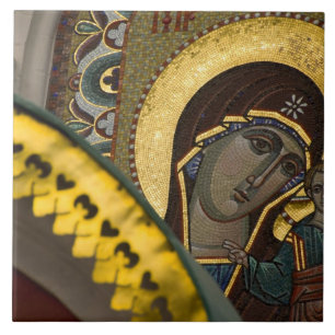 Russia, Moscow, Red Square. Our Lady of Kazan Tile