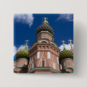 Russia, Moscow, Red Square. St. Basil's 2 15 Cm Square Badge