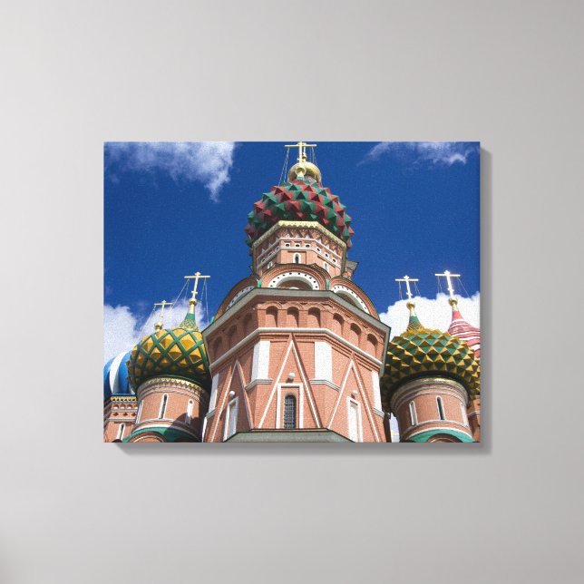 Russia, Moscow, Red Square. St. Basil's 2 Canvas Print (Front)