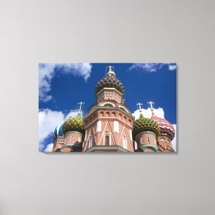 Russia, Moscow, Red Square. St. Basil's 2 Canvas Print