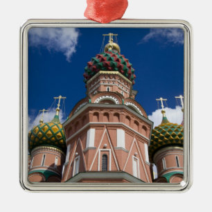 Russia, Moscow, Red Square. St. Basil's 2 Metal Tree Decoration